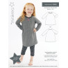 Raglan kjole minikra snitmønster 50022