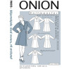 Skjortekjole m/revers strikstof Onion snitmønster plusmode