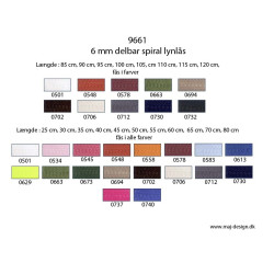 6mm spiral lynlås 9661