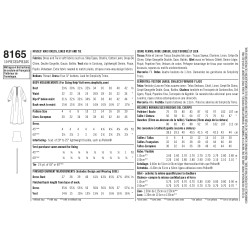 Maxikjole, vest og slips Simplicity snitmønster 8165