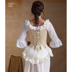 1800´tals undertøj kostume voksen Simplicity snitmønster 8162