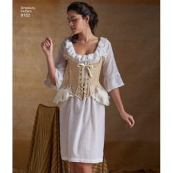 1800´tals undertøj kostume voksen Simplicity snitmønster 8162