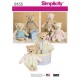 Teddybjørn og tøj Simplicity snitmønster 8155