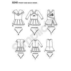 Børne kostume Cheerleader Simplicity snitmønster 8240