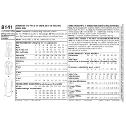 Tunika m/åben skulder plusmode snitmønster 8141