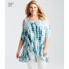 Tunika m/åben skulder plusmode snitmønster 8141