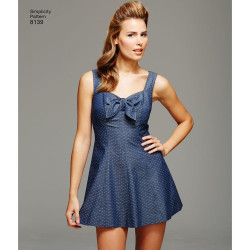 Vintage 1950érne  badedragt og strand jakke snitmønster 8139