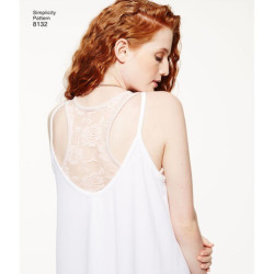 Tank Top, tunika  og kjole simplicity snitmønster 8132
