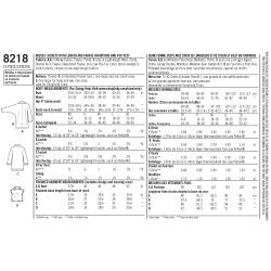 Vest og jakke Simplicity snitmønster 8218
