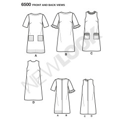Spencer og kjole snitmønster New look 6500