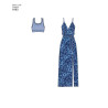Kjole, jumpsuit og top snitmønster New look 6493