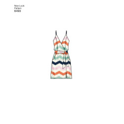 Kjole, jumpsuit og top snitmønster New look 6493