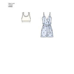 Kjole, jumpsuit og top snitmønster New look 6493