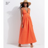 Maxikjole m/halterneck snitmønster New look 6491