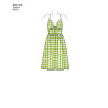 Maxikjole m/halterneck snitmønster New look 6491