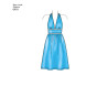 Maxikjole m/halterneck snitmønster New look 6491
