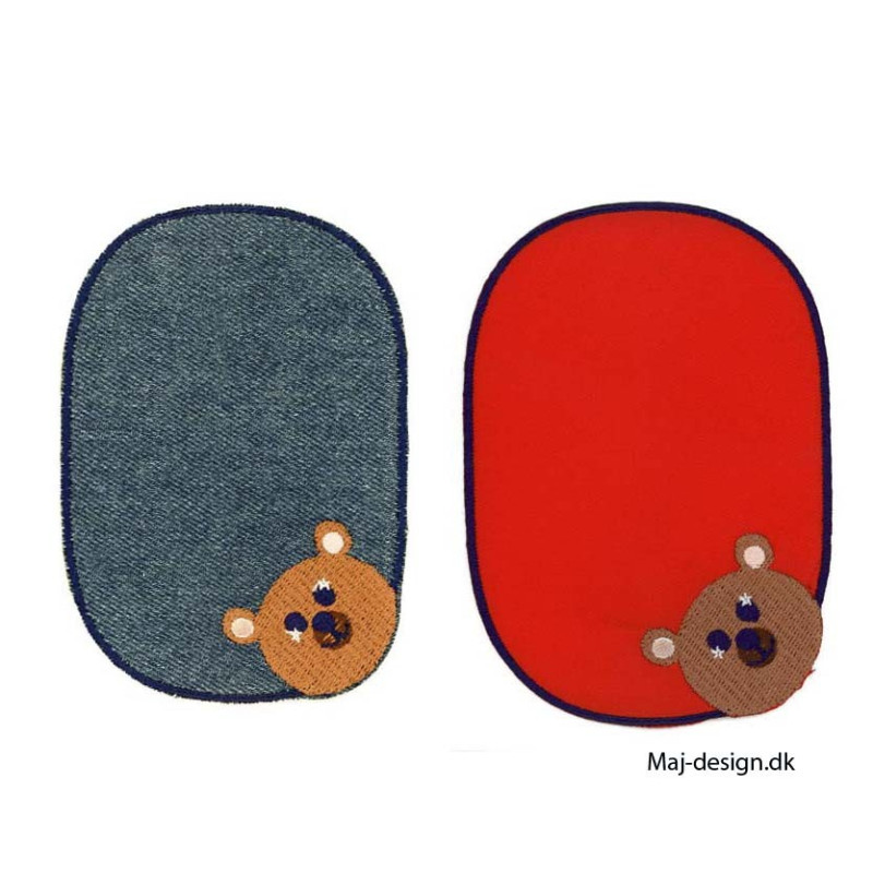 Lapper med Bjørn 11x8 cm strygelapper