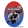 Captain America  Printet strygelap oval  11x8 cm