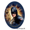 Captain America  Printet strygelap oval  11x8 cm