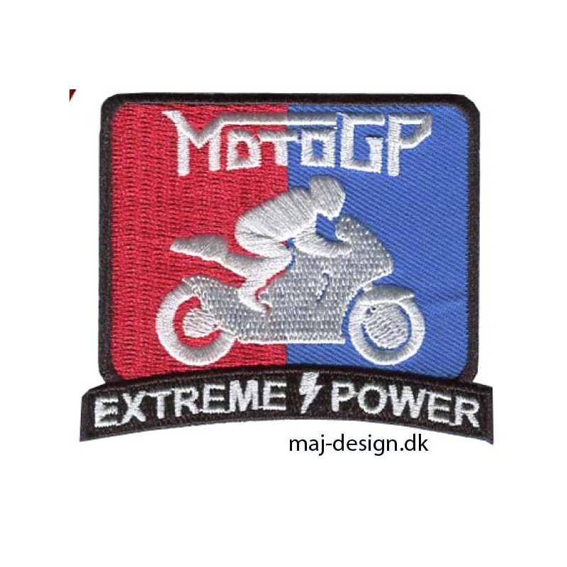 Motogp Broderet strygemærke  6,5 x  6 cm