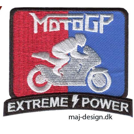 Motogp Broderet strygemærke  6,5 x  6 cm