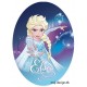 Elsa Printet strygelap oval 11x8 cm