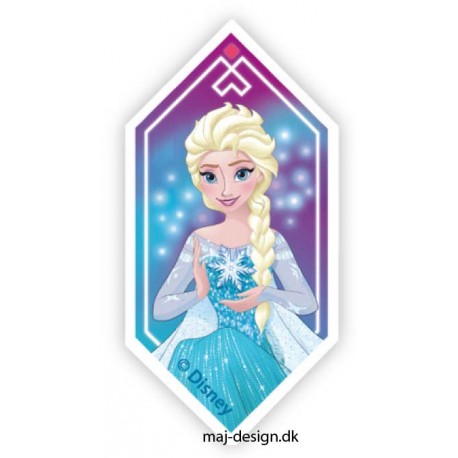 Elsa Printet strygemærke 8x4 cm