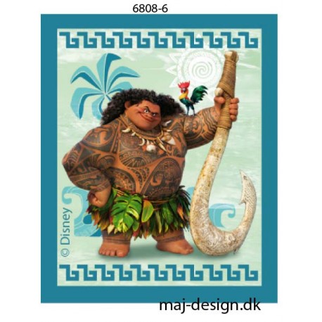 Maui Printet strygemærke 6,5x5 cm