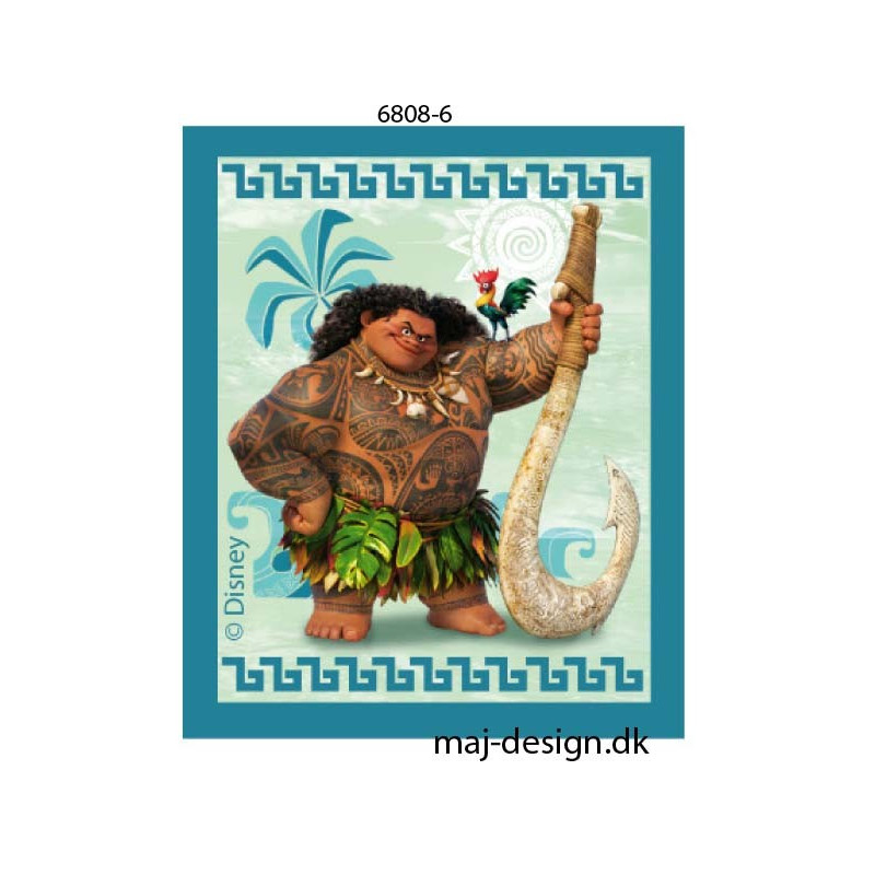 Maui Printet strygemærke 6,5x5 cm