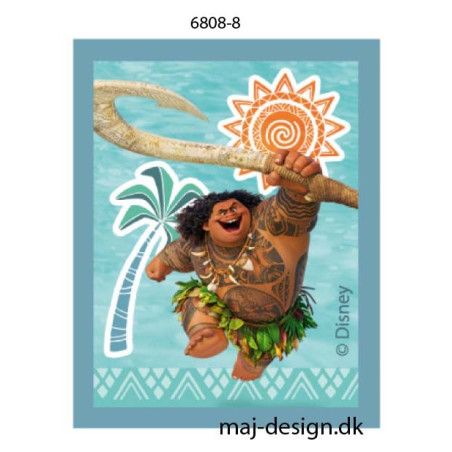 Maui Printet strygemærke 6,5x5 cm