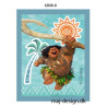 Maui Printet strygemærke 6,5x5 cm