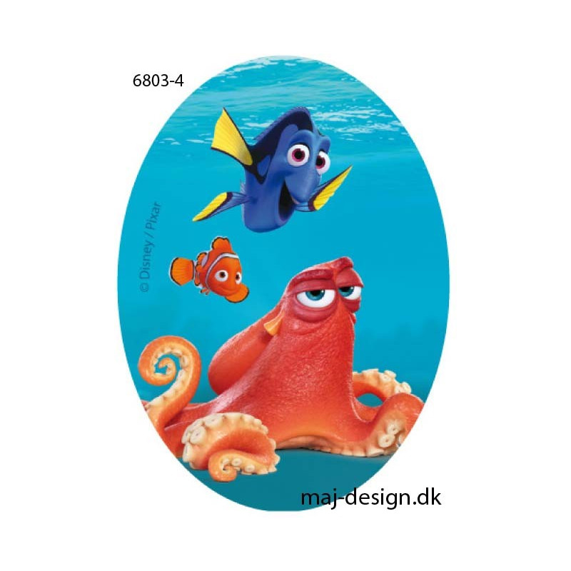 Dory & Hank Printet strygelap oval 11x8 cm