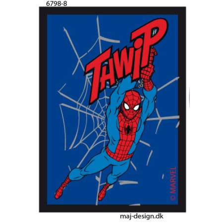 Spider-man printet strgemærke  7,5x5 cm