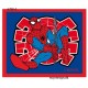 Spider-man printet strgemærke 5,5x6,5 cm
