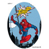 Spider-man printet strygelap oval 11x8 cm