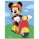 Mickey på Scooter printet strygemærke 7,5x6 cm