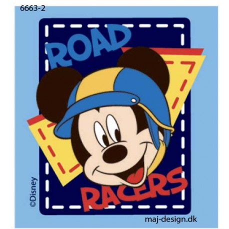 Mickey Mouse printet strygemærke 7x6,5 cm