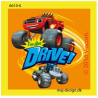 Blaze Monster Machines printet strygemærke 6x6 cm