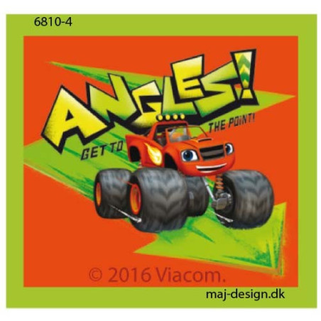 Blaze Monster Machines printet strygemærke 5,5x6 cm