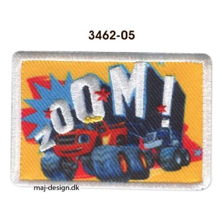 Blaze Monster machines broderet strygemærke 4,5x6,5 cm