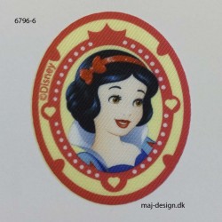 Snehvide Disney prinsesse printet strygemærke 7x5,5 cm
