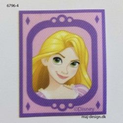 Rapunzel Disney Prinsesse Printet strygemærke 6,5 x5 cm