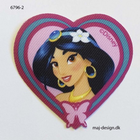 Jasmin Disney prinsesse Printet strygemærke 6x7 cm