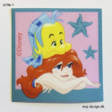 Ariel & Tumle Printet strygemærke 5,5x5,5 cm