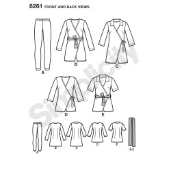 Tunika og leggings Simplicity snitmønster 8261