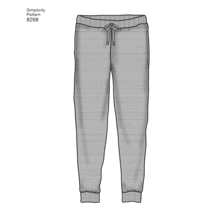 Jogging bukser m/lav talje Simplicity snitmønster 8268