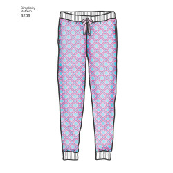 Jogging bukser m/lav talje Simplicity snitmønster 8268