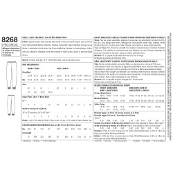 Jogging bukser m/lav talje Simplicity snitmønster 8268