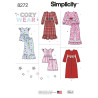 Natkjole og pyjamas til piger Simplicity snitmønster 8272