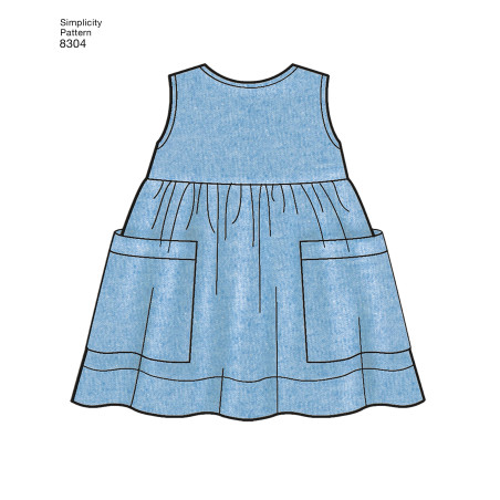 Babytøj  Pigetøj snitmønster 8304 simplicity